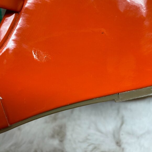 BCBGeneration patent leather orange wedges 6.5 2010 vibes - Picture 6 of 8